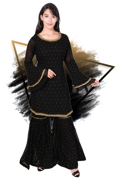  Ladies Designer Sharara Suit In Bulgaria